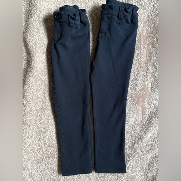 French Toast Stretch Skinny Ponte Navy Pants - 2 pairs/size 6 - Picture 1 of 11